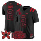 Jaxson Dart Jersey #2 Ole Miss Rebels Stranger Things Edition Limited Stitched