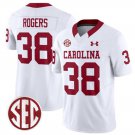 Men's South Carolina Fighting Gamecocks #38 George Rogers White F.U.S.E. Stitched Jersey