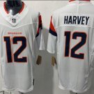 Denver Broncos #12 RJ Harvey White 2025 Draft F.U.S.E. Vapor Limited Football Jersey