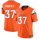 Men's Denver Broncos #37 RJ Harvey Orange 2025 Draft F.U.S.E. Vapor Limited Football Jersey
