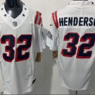 New England Patriots #32 TreVeyon Henderson Throwback F.U.S.E. Fashion Football Jersey White