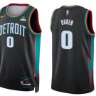 Detroit Pistons #0 Jalen Duren City Edition Jersey Charcoal Gray Black 2026