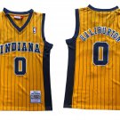 Indiana Pacers #0 Tyrese Haliburton Stitched Mitchell＆Ness Jersey Yellow