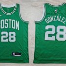 Mens Boston Celtics #28 Hugo Gonzalez Kelly Green Icon Edition Jersey