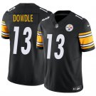 Men's Pittsburgh Steelers #13 Rico Dowdle Black 2025 F.U.S.E. Vapor Limited Football Stitched Jersey