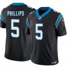 Men's Carolina Panthers #5 Jaelan Phillips Black 2025 F.U.S.E. Vapor Limited Football Jersey