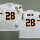 Washington Commanders Redskins #28 Darrell Green White Throwback Football Jersey