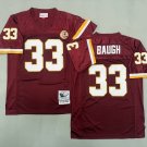 Washington Commanders Redskins #33 Sammie Baugh Burgundy Throwback Football Jersey