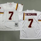 Washington Commanders Redskins #7 Joe Theismann White Throwback Football Jersey