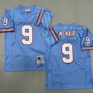 Men's Tennessee Titans #9 Steve McNair Blue Throwback Football Jersey