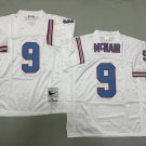 Men's Tennessee Titans #9 Steve McNair White Throwback Football Jersey