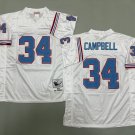 Men's Tennessee Titans #34 Earl Campbell White Throwback Football Jersey