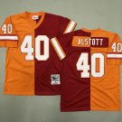 Mike Alstott Tampa Bay Buccaneers Orange Red Throwback Football Split Jersey
