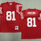 Men's Mitchell & Ness Terrell Owens San Francisco 49ers Throwback Jersey Red
