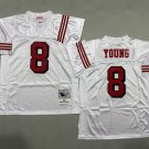Men's Mitchell & Ness Steve Young 49ers Color Rush Throwback Jersey White