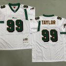 Men's Miami Dolphins #99 Jason Taylor White Throwback Football Stitched Jersey
