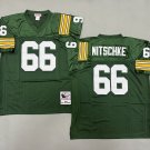 Mens Green Bay Packers #66 Ray Nitschke Throwback Football Jersey Green