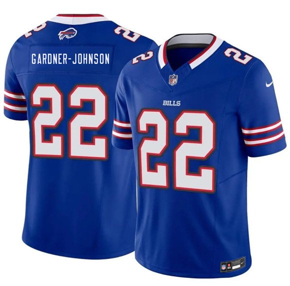 Men's Buffalo Bills #22 C.J. Gardner-Johnson Blue 2026 F.U.S.E. Vapor Jersey