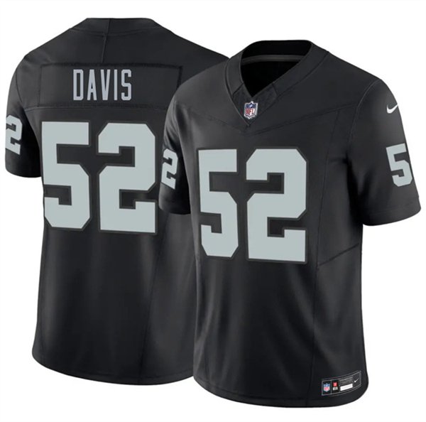 Raiders #52 Jamin Davis Black 2026 F.U.S.E. Vapor Untouchable Limited Jersey