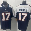 Denver Broncos #17 Jaylen Waddle Navy F.U.S.E. V2 Throwback Vapor Limited Jersey