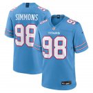 Tennessee Titans #98 Jeffery Simmons Blue 2026 Limited Football Stitched Jersey