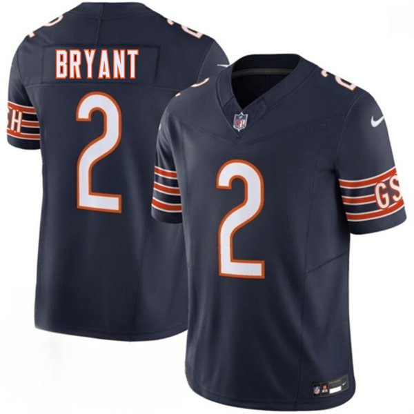 Men's Chicago Bears #2 Coby Bryant Navy 2026 F.U.S.E. Vapor Limited Football Stitched Jersey