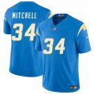 Men's Los Angeles Chargers #34 Keaton Mitchell Blue 2026 F.U.S.E. Vapor Limited Football Jersey