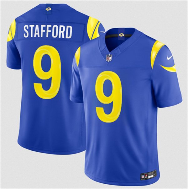 Men's Los Angeles Rams #9 Matthew Stafford Royal 2026 F.U.S.E. Vapor Limited Football Jersey