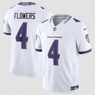 Baltimore Ravens #4 Zay Flowers White 2026 F.U.S.E. Limited Football Jersey