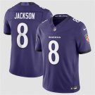 Men's Baltimore Ravens #8 Lamar Jackson Purple 2026 F.U.S.E Vapor Limited Football Jersey