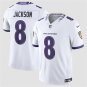 Men's Baltimore Ravens #8 Lamar Jackson White 2026 F.U.S.E. Vapor Limited Football Jersey