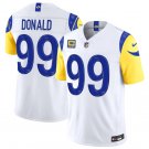 Los Angeles Rams #99 Aaron Donald White 2026 F.U.S.E. With 4-Star C Jersey
