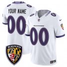 Baltimore Ravens Active Player Custom White 2026 F.U.S.E. Alternate Vapor Limited Jersey