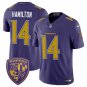 Baltimore Ravens #14 Kyle Hamilton Purple Color Rush 2026 F.U.S.E Jersey