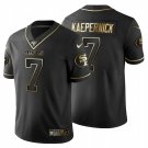 Men's San Francisco 49ers #7 Colin Kaepernick 100TH Black Golden Edition Stitched Jersey