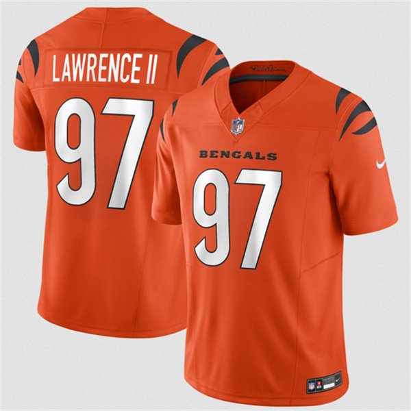 Cincinnati Bengals #97 Dexter Lawrence II Orange 2026 Draft F.U.S.E. Vapor Untouchable Jersey