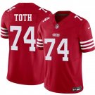 San Francisco 49ers #74 Brett Toth Red 2026 F.U.S.E. Vapor Football Jersey
