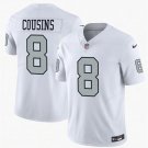 Men's Las Vegas Raiders #8 Kirk Cousins Nike White Silver Alternate Vapor F.U.S.E. Limited Jersey