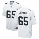 Men's Las Vegas Raiders #65 Tyler Linderbaum Nike White Limited Jersey