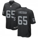 Men's Las Vegas Raiders #65 Tyler Linderbaum Nike Black Limited Jersey