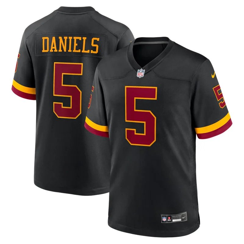 Washington Commanders #5 Jayden Daniels 2026 Black Limited Player Jersey