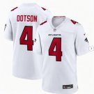 Men's Atlanta Falcons #4 Jahan Dotson Nike 2026 White Vapor Limited Jersey