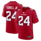 Men's Atlanta Falcons #24 A.J. Terrell Jr Nike 2026 Red Alternate Vapor Limited Jersey