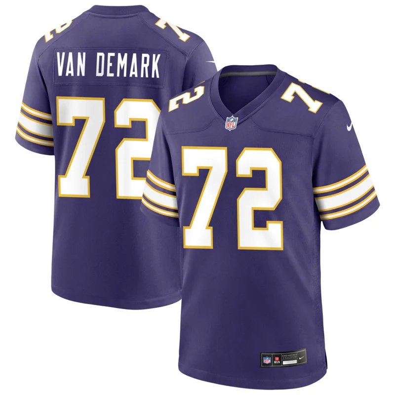 Men's Minnesota Vikings #72 Ryan Van Demark Nike Purple Classic Limited Jersey