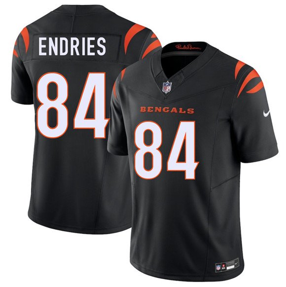 Men's Cincinnati Bengals #84 Jack Endries Black 2026 Draft F.U.S.E. Vapor Jersey