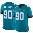 Men's Jacksonville Jaguars #90 Wesley Williams Teal 2026 Draft F.U.S.E. Vapor Jersey