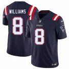 Men's New England Patriots #8 Kyle Williams Navy 2026 F.U.S.E. Vapor Limited Jersey