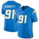 Men's Los Angeles Chargers #91 Nick Barrett Blue 2026 F.U.S.E. Vapor Limited Jersey