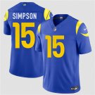 Men's Los Angeles Rams #15 Ty Simpson Royal 2026 Draft F.U.S.E. Vapor Limited Jersey