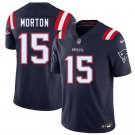 Men's New England Patriots #15 Behren Morton Navy 2026 Draft F.U.S.E. Vapor Jersey